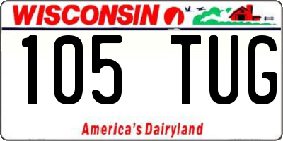 WI license plate 105TUG