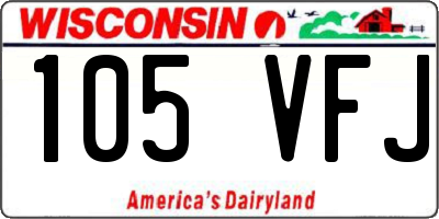 WI license plate 105VFJ