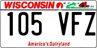 WI license plate 105VFZ