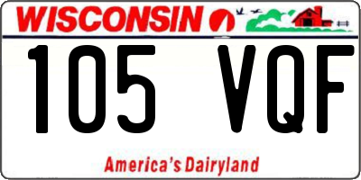 WI license plate 105VQF