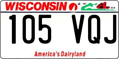 WI license plate 105VQJ