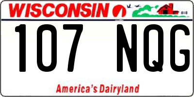 WI license plate 107NQG