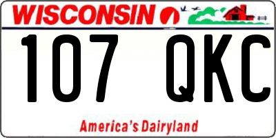 WI license plate 107QKC