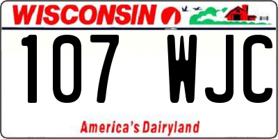 WI license plate 107WJC