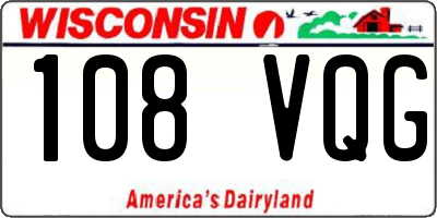 WI license plate 108VQG