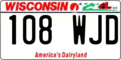 WI license plate 108WJD