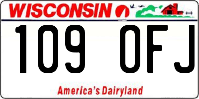 WI license plate 109OFJ