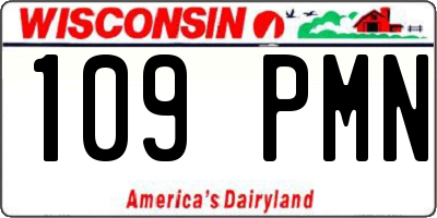 WI license plate 109PMN