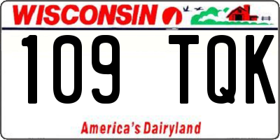 WI license plate 109TQK