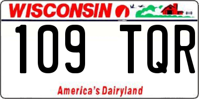 WI license plate 109TQR