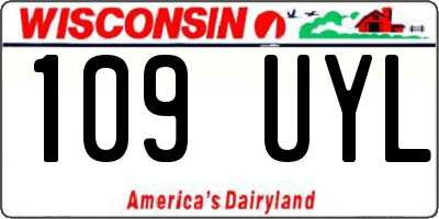 WI license plate 109UYL