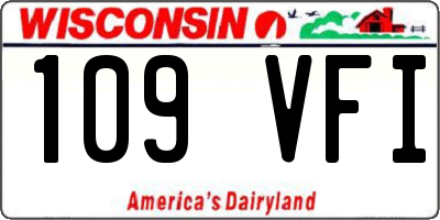 WI license plate 109VFI