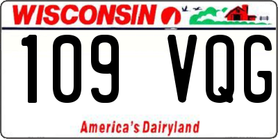 WI license plate 109VQG