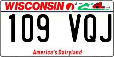 WI license plate 109VQJ