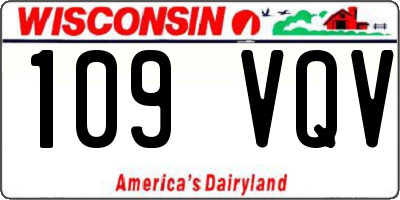 WI license plate 109VQV