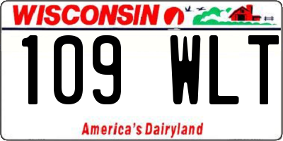 WI license plate 109WLT