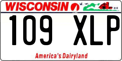 WI license plate 109XLP