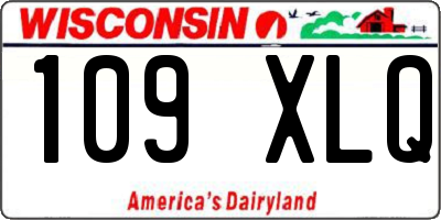 WI license plate 109XLQ