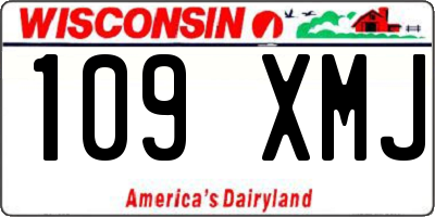 WI license plate 109XMJ