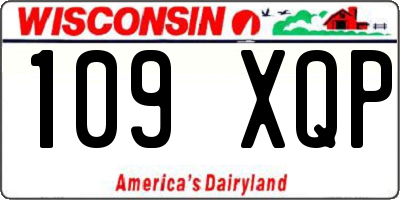 WI license plate 109XQP