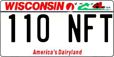 WI license plate 110NFT