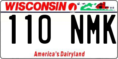 WI license plate 110NMK