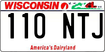 WI license plate 110NTJ