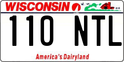 WI license plate 110NTL