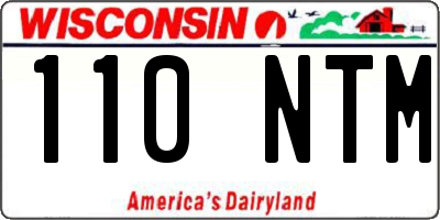WI license plate 110NTM