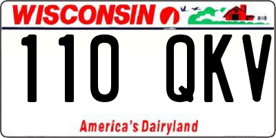 WI license plate 110QKV
