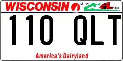 WI license plate 110QLT