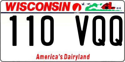 WI license plate 110VQQ