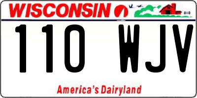 WI license plate 110WJV