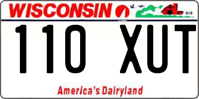 WI license plate 110XUT