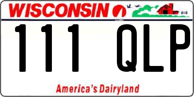 WI license plate 111QLP