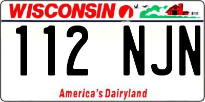 WI license plate 112NJN