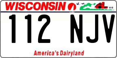WI license plate 112NJV