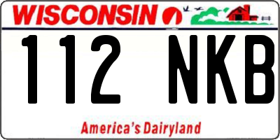 WI license plate 112NKB