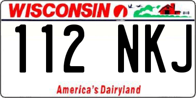WI license plate 112NKJ