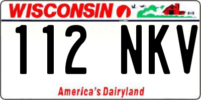 WI license plate 112NKV
