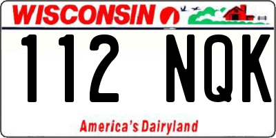 WI license plate 112NQK