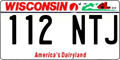 WI license plate 112NTJ