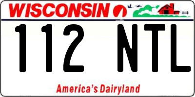 WI license plate 112NTL