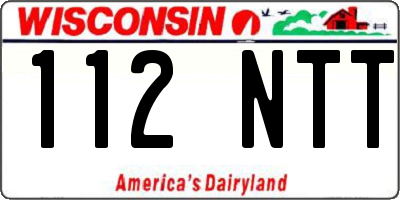WI license plate 112NTT