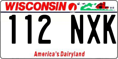 WI license plate 112NXK