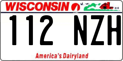 WI license plate 112NZH
