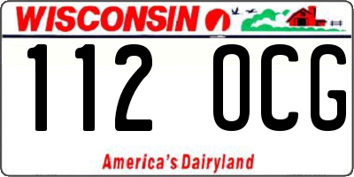 WI license plate 112OCG