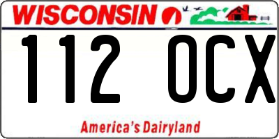 WI license plate 112OCX