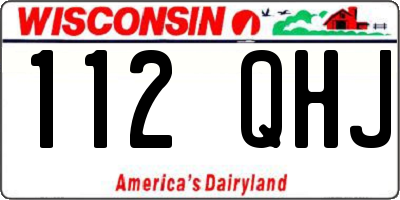 WI license plate 112QHJ
