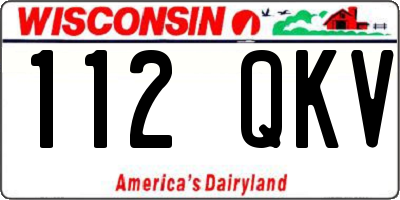 WI license plate 112QKV